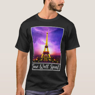 T-shirt Tour Eiffel Paris France Temps Bien Passé