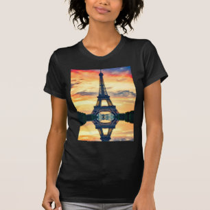T-shirt Tour Eiffel Paris Soirée européenne