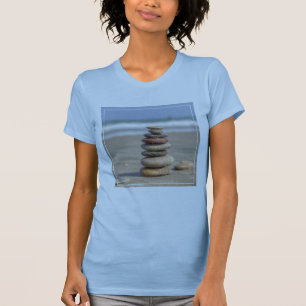 T-shirt Tour en pierre sur la plage