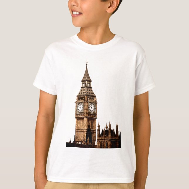 T-shirt Tour Sepia Big Ben (Devant)