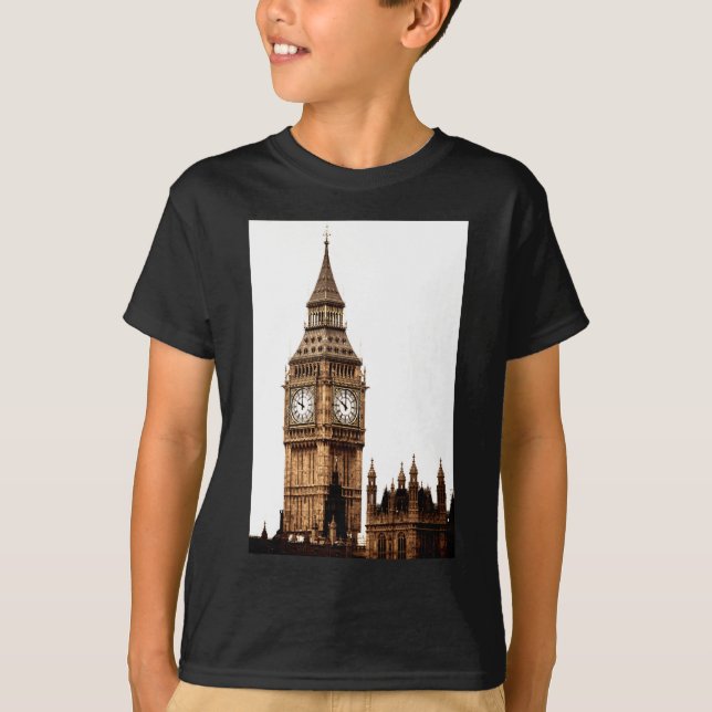 T-shirt Tour Sepia Big Ben (Devant)