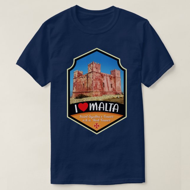 T-shirt Tour St Agathas de Malte (Design devant)