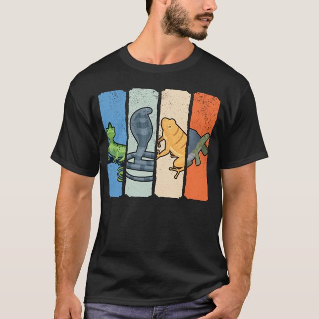 T-shirt Tourbe de Grenouille à couleuvre rétro (Devant)