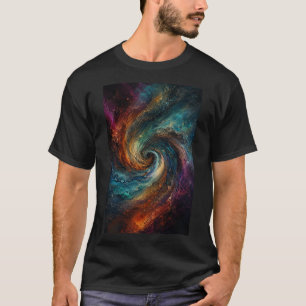 T-shirt Tourbillon Infini Flux Abstrait