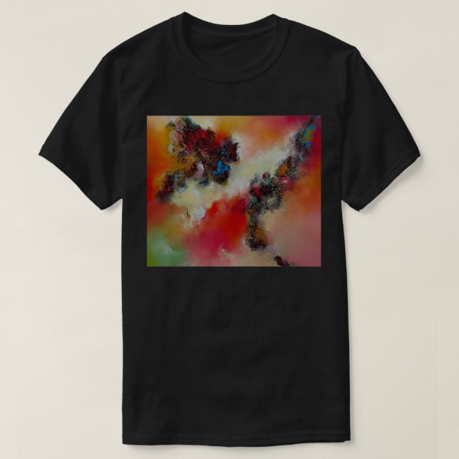 T-shirt tourbillon moderne coloré (Design devant)