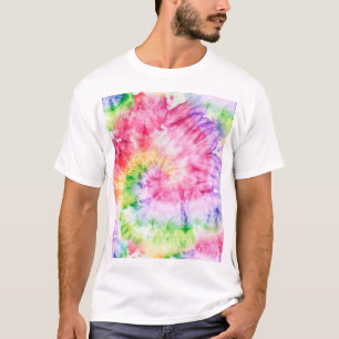T-shirt Tourbillons d'été : Pastel Cravate-Motif
