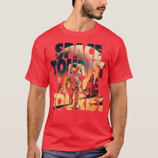 T-shirt Touriste spatiale féminine Espace extra-atmosphéri