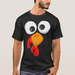 T-shirt Tourkey Face Crazy Eyes Funny Thanksgiving