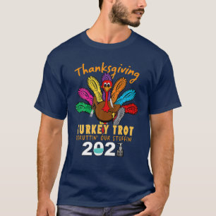 T-shirt Tourkey Trot Struttin' Our Stuffin 2021 Vintage Th