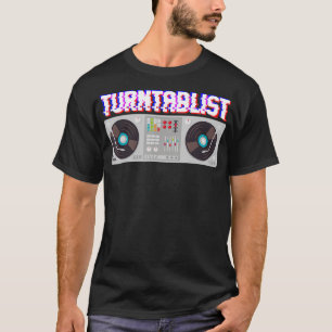 T-shirt Tourne-disque DJ Music Producteur Techno House Lov