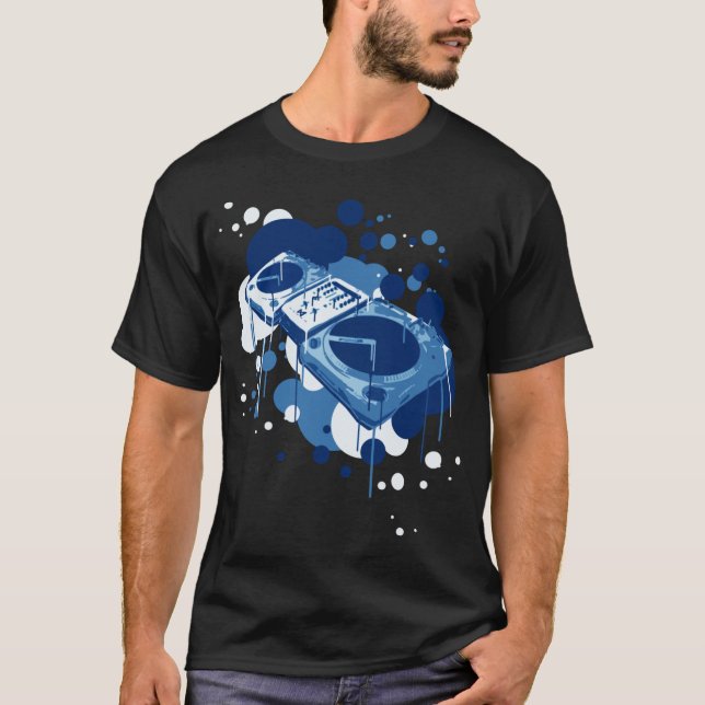 T-shirt Tourne-disques DJ (Devant)