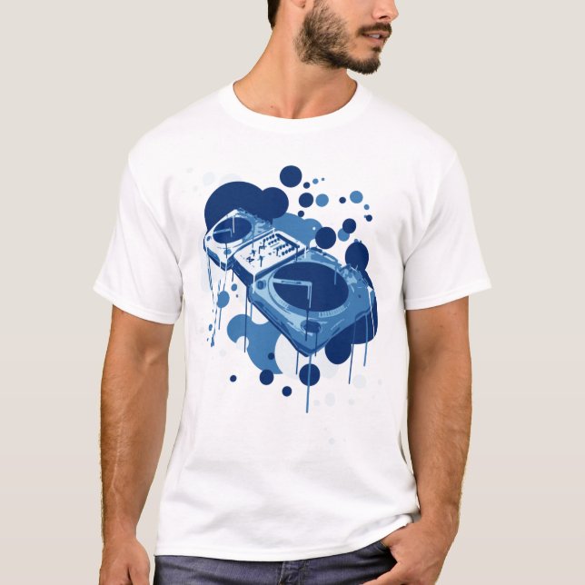 T-shirt Tourne-disques du DJ (Devant)