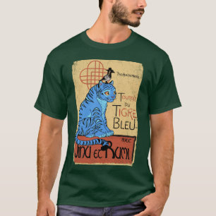 T-shirt Tournée duigre Bleu Derpy tiger
