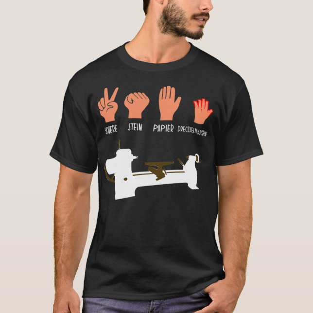 T-shirt Tourner de bois et tournage de bois Dire naissance (Devant)