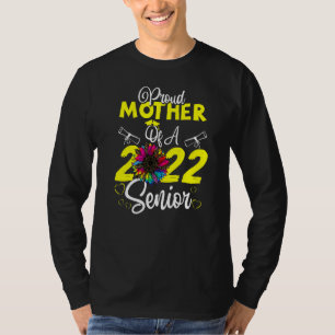 T-shirt Tournesol 2022 Fier Mère D'Un Gradu Senior 2022