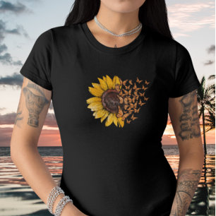 T-shirt Tournesol avec Papillon - Tournesol et Pa