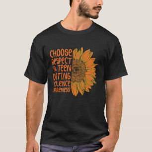 T-shirt tournesol choisir respecter ado dater violence Awa