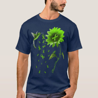 T-shirt Tournesol Colibri vert Ribbon Santé mentale A