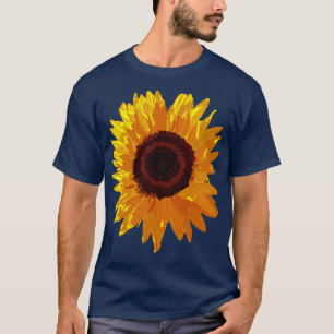 T-shirt Tournesol d'art floral