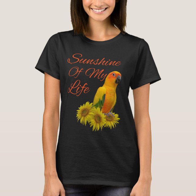 T-shirt Tournesol de soleil de perroquet de Sun Conure (Devant)