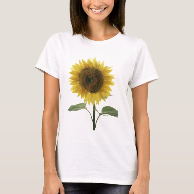 T-shirt Tournesol de Valentine - customisé (Devant)