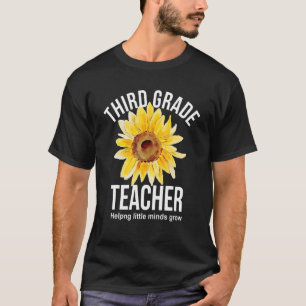T-shirt Tournesol Enseignant de troisième année aider les