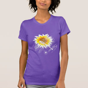 T-shirt Tournesol et libellule