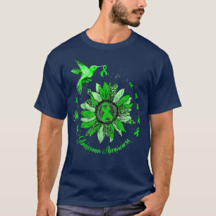 T-shirt Tournesol Hummingbird Green Ribbon Glaucoma Warria
