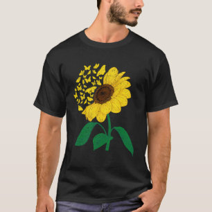 T-shirt Tournesol Jaune Floral Beurre mou Fleur Soleil Flo