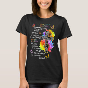 T-shirt Tournesol Jésus Croix Papillon Je Peux Imaginer Ch