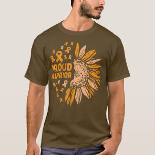 T-shirt Tournesol Orange Ruban Fière Leukemia guerrière Aw