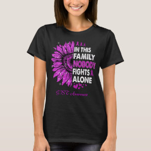 T-shirt Tournesol Personne ne combat seul GIST Sensibilisa