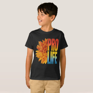T-SHIRT TOURNESOL POUR LA VIE