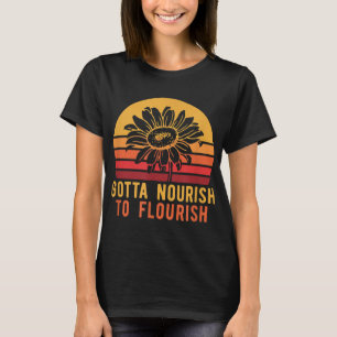 T-shirt Tournesol Rétro Nourrissant Pour Flourdir Jardin V
