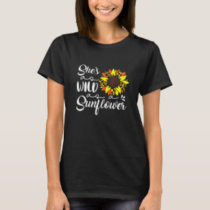 T-shirt Tournesol sauvage Féministe filles Power Tournesol