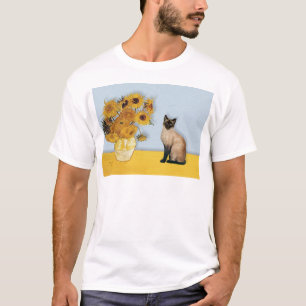 T-shirt Tournesol - Seal Point Chat siamois