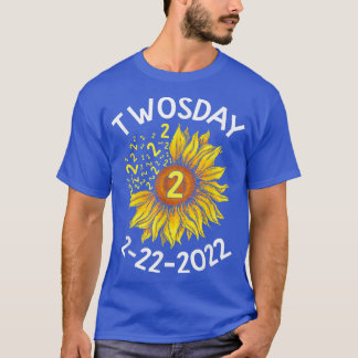 T-shirt Tournesol Twosday 2 2 2 22 Drôle tournesol 