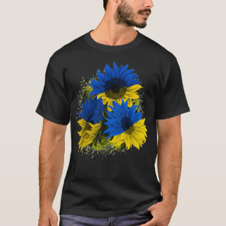 T-shirt Tournesol Ukraine chemise I Stand With Ukraine Pea