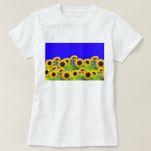 T-shirt tournesol Ukraine couleurs drapeau - Souti