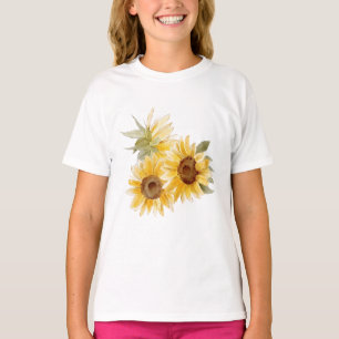 T-shirt Tournesols à l'aquarelle