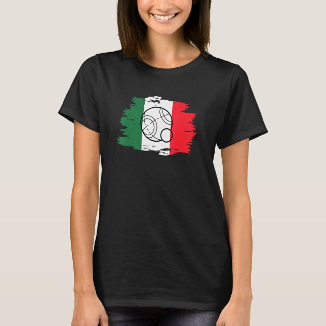 T-shirt Tournoi Bocce Design Bocce Ball (Devant)
