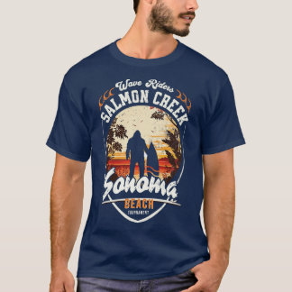T-shirt Tournoi de plage de Sonoma Saumon Creek