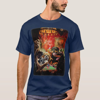 T-shirt Tournoi de Poker Chien de Nuit Vendredi, Chance de