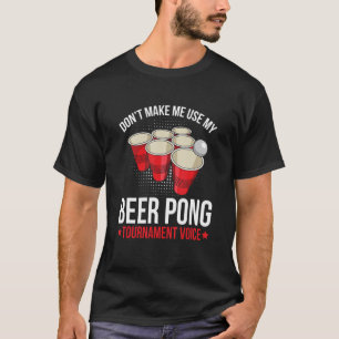 T-shirt Tournoi De Pong De Bière Pour Un Joueur De Pong De