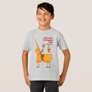 T-shirt Tournoi médiéval des chevaliers fête d'anniversair
