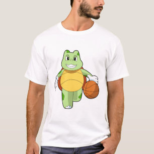 T-shirt Tourtle as basketball player with basketball.PNG