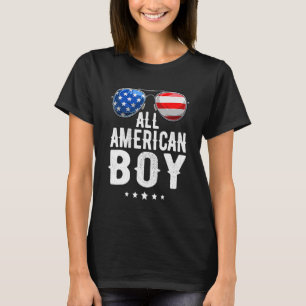 T-shirt Tous American Boys 4 juillet Boys Enfants Lunettes