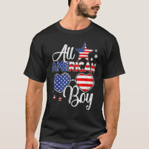 T-shirt Tous American Boys 4 juillet Boys Enfants Lunettes