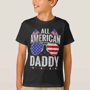 T-shirt Tous American Daddy Sungles Famille Patriotique 4e