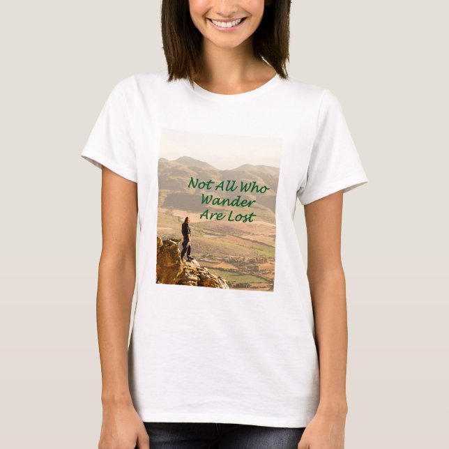 T-shirt Tous ceux qui errent ne sont pas perdus (Devant)